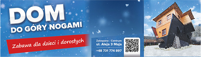 Dom do góry nogami zima